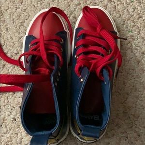 Captain Marvel high top sneakers NEW never worn